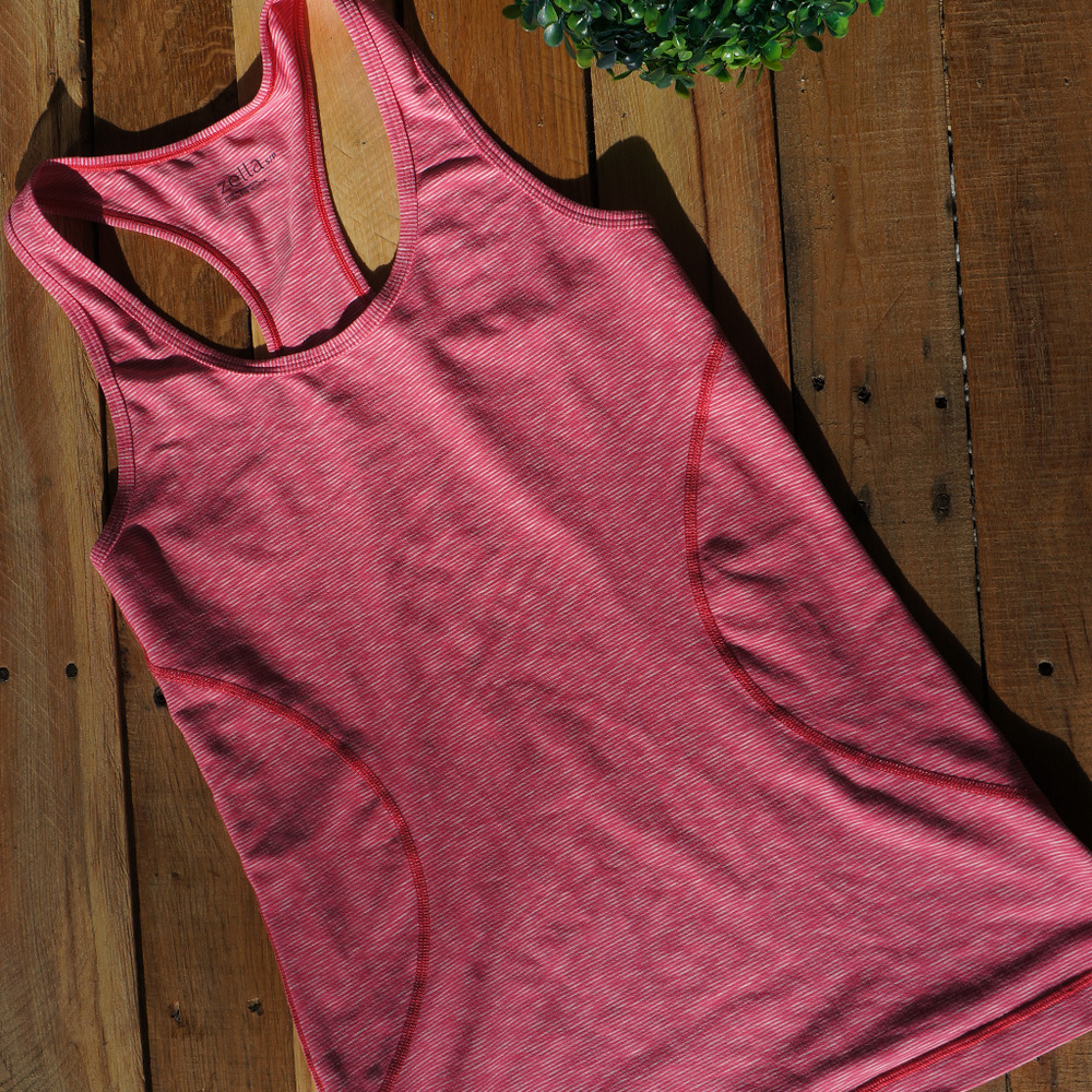 Zella Striped Racerback Athletic Tank Top